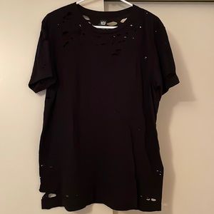 NSF distressed cotton shirt